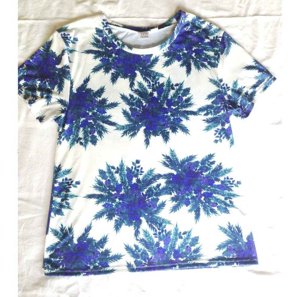 NEW S M Somedays Lovin Ryder Oversize Tee T-Shirt Vintage Floral Top Revolve